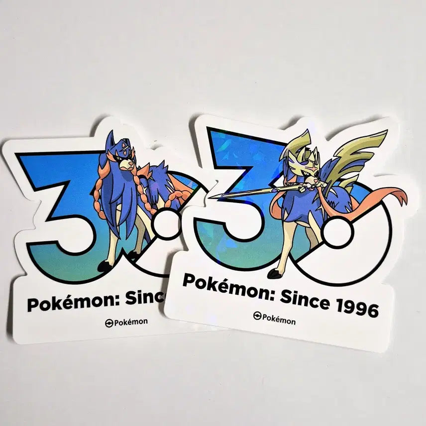 [BUNJANG] Pokemon 30th Anniversary Logo Sticker Zamazenta / [판매/교환] 포켓몬 30주년 로고 스티커 자시안 검왕