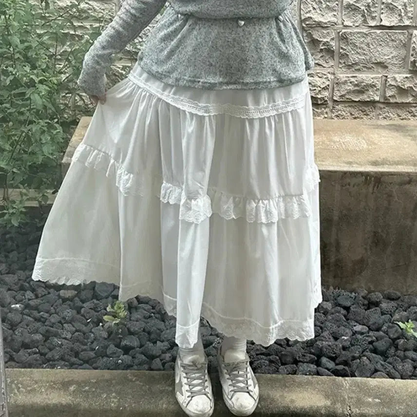 [BUNJANG] Ablley Long Skirt / 에이블리 롱치마