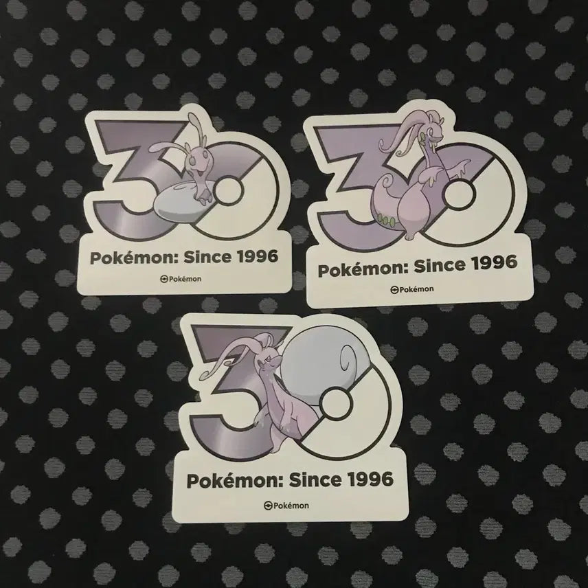 [BUNJANG] Pokemon 30th Anniversary Sticker Bundle / 포켓몬 30주년 스티커 3종 미끄네일 미끄래곤 스티커 일괄