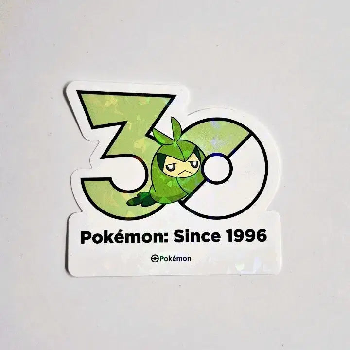 [BUNJANG] Pokemon 30th Anniversary Logo Sticker Durkun / [판매/교환] 포켓몬 30주년 로고 스티커 두르쿤