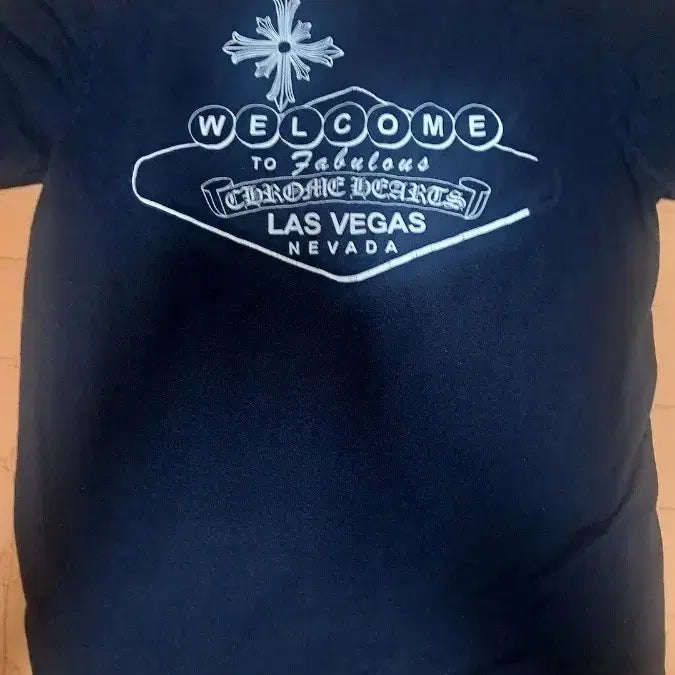 [BUNJANG] Chrome Hearts Las Vegas Logo T-Shirt Black / 크롬하츠 라스베가스 로고 반팔티