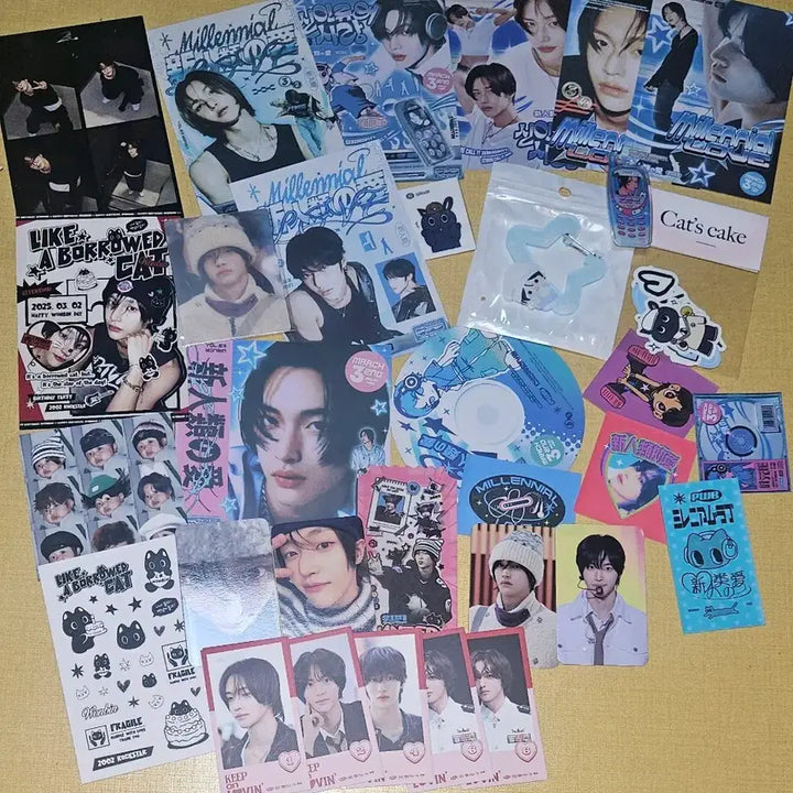 [BUNJANG] RIIZE Wonbin Birthday Cafe Goods Bundle Set (Includes Carabiner) / 라이즈 원빈 생카 생일카페 굿즈 일괄 (카라비너 포함)