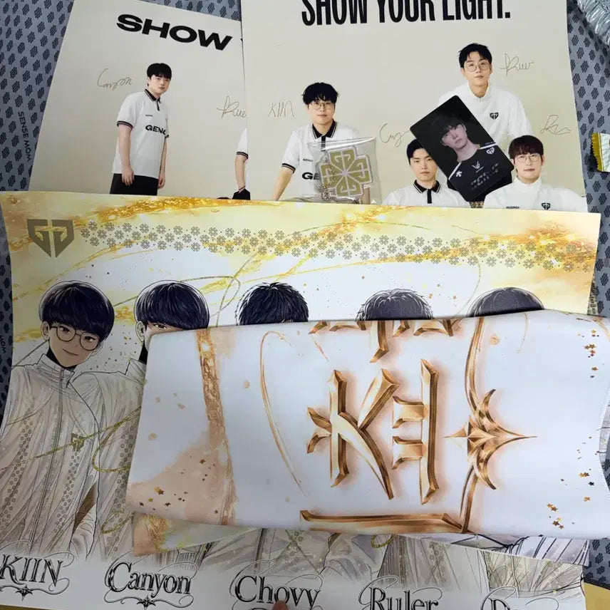 [BUNJANG] Gen.G Esports Player Poster and Slogan Set / 젠지 포스터 슬로건
