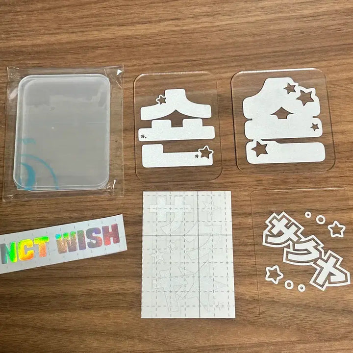[BUNJANG] NCT WISH Lightstick + Sion &amp; Sakuya Vans Photocard Holder Bundle Set / 엔시티 위시 응원봉 + 시온 사쿠야 반스 판 일괄 양도