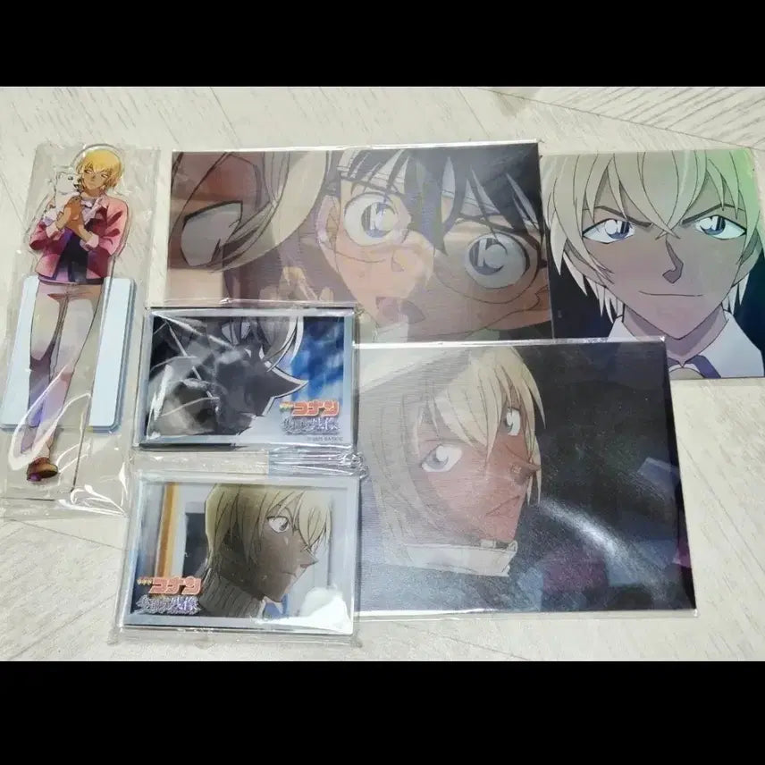 [BUNJANG] Detective Conan Amuro Tooru Furuya Rei Acrylic Stand &amp; Postcard Set / 명탐정코난 아무로 토오루 안기준 후루야 레이 아크릴 스탠드 엽서