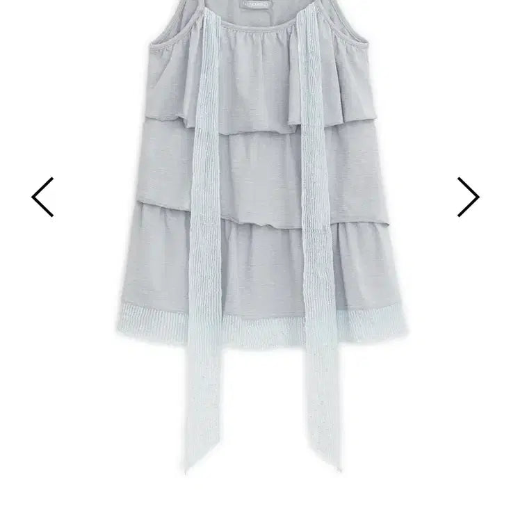 [BUNJANG] Hug Your Skin Tiered Scarf Sleeveless Top / 허그유어스킨 Tiered scarf sleeveless