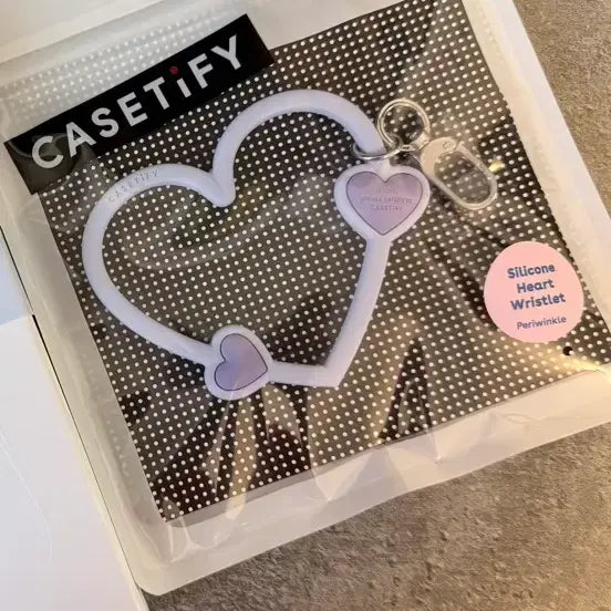 [BUNJANG] CASETiFY Heart Wrist Strap Periwinkle / [미개봉 새상품] 케이스티파이 하트 손목 스트랩 페리윙클