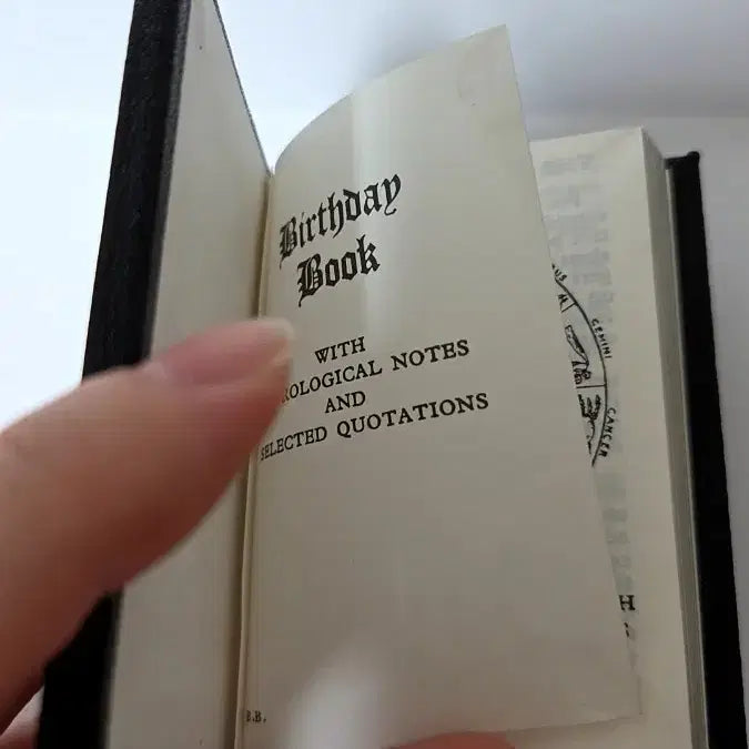 [BUNJANG] UK Vintage RC Sheffield Mini Birthday Book / 영국 빈티지 RC 셰필드 미니 버스데이북