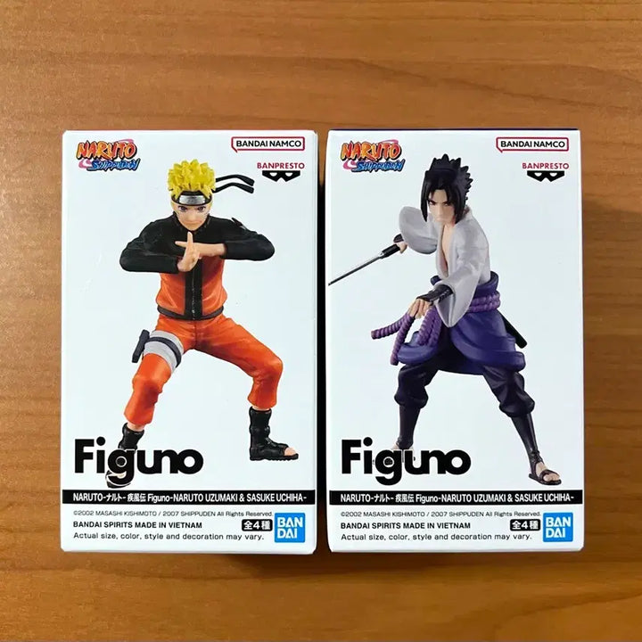 [BUNJANG] Figuno Naruto &amp; Sasuke Shippuden Figure Set (2 Types) / 나루토 사스케 질풍전 피규어 2종 일괄 (피그노/피구노/Figuno)