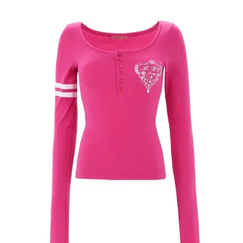 [BUNJANG] BabyMetalClub Crown Candy T-Shirt Cherry Pink / 베이비메탈클럽 베메클 크라운 캔디 티셔츠 체리핑크