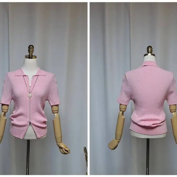 [BUNJANG] Cable Two-Way Knit Top / 케이블 투웨이 쫀쫀 쿨니트 새상품(66까지)