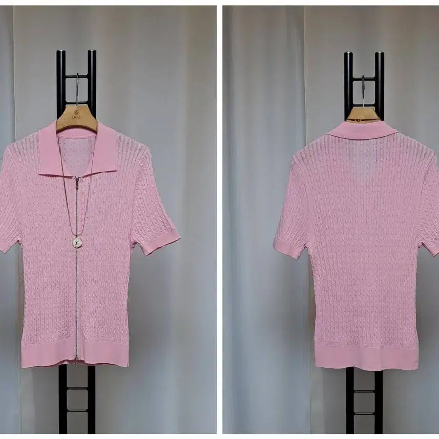 [BUNJANG] Cable Two-Way Knit Top / 케이블 투웨이 쫀쫀 쿨니트 새상품(66까지)