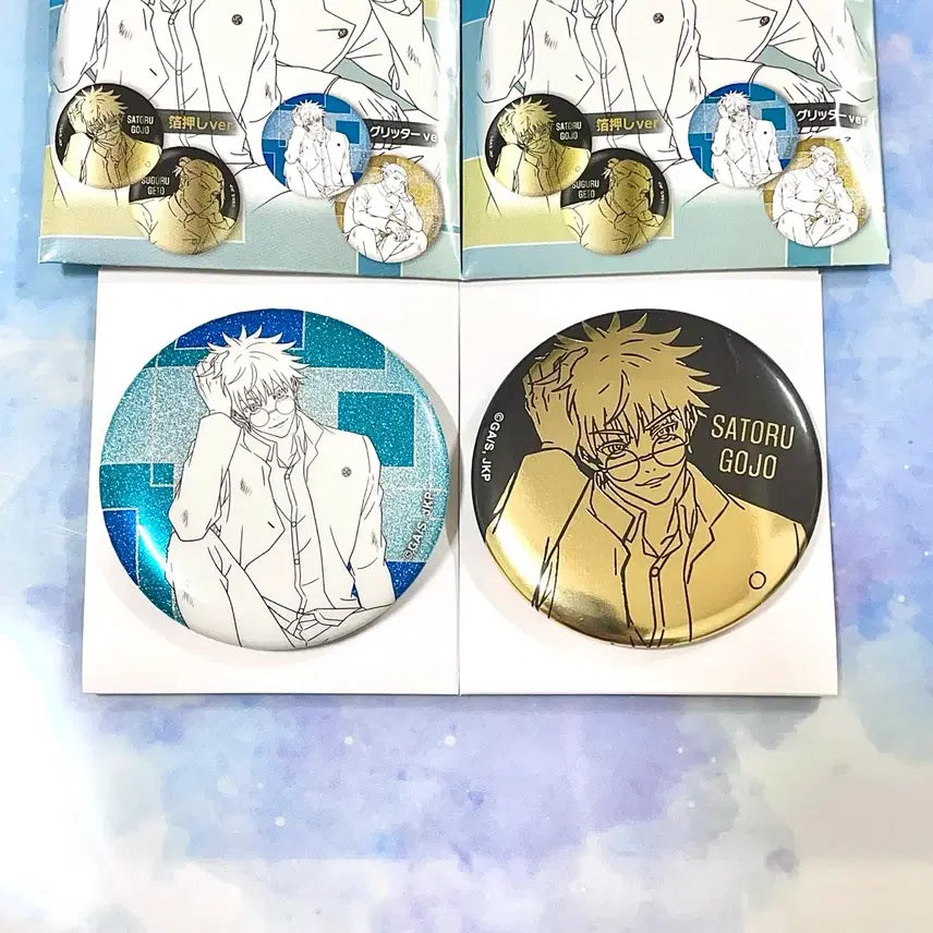 [BUNJANG] Jujutsu Kaisen Gojo Plaza Can Badge Bundle Set / 주술회전 고죠 플라자 plaza 캔뱃지 일괄