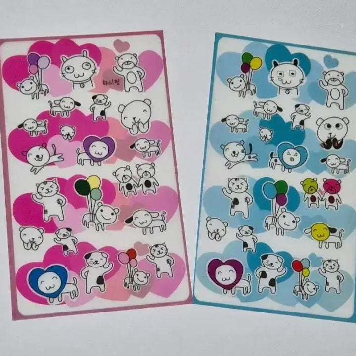 [BUNJANG] Animal Stickers (Set of 2) / 2장)동물 스티커