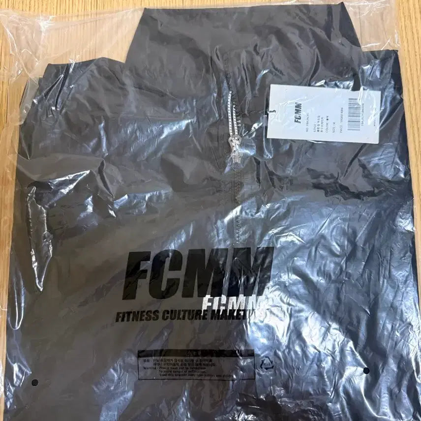[BUNJANG] FCMM Club Team Half Zip Windbreaker (Black, Size M) / (새상품)FCMM 클럽 팀 하프집 윈드브레이커