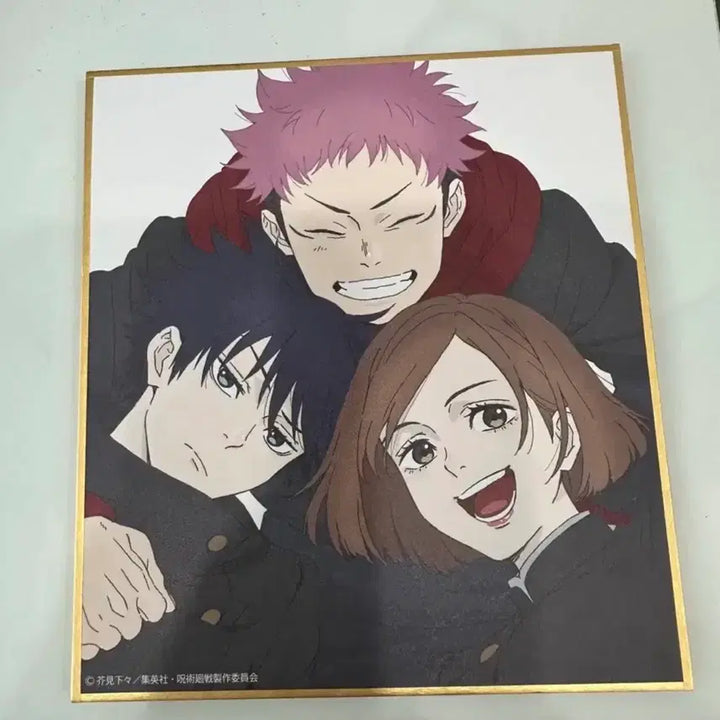 [BUNJANG] Jujutsu Kaisen Art Exhibition Shikishi Group - Yuji, Megumi, Nobara / 주술회전 원화전 전시회 색지 단체 유메노 유지 노바라 메구미 한정 굿즈