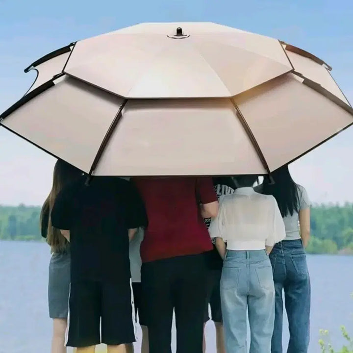 [BUNJANG] 220cm Two-Tiered Portable Patio Umbrella / (택포)요즘 날씨에 좋은 2층 파라솔 220 사이즈 휴대용 대형 파라솔