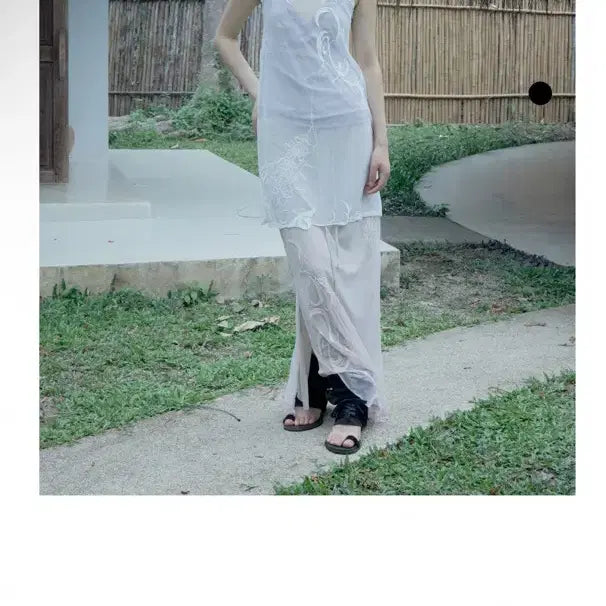 [BUNJANG] Verso Mesh Layered Skirt Light Pink / 베르소 verso  MESH LAYERED SKIRT light pink