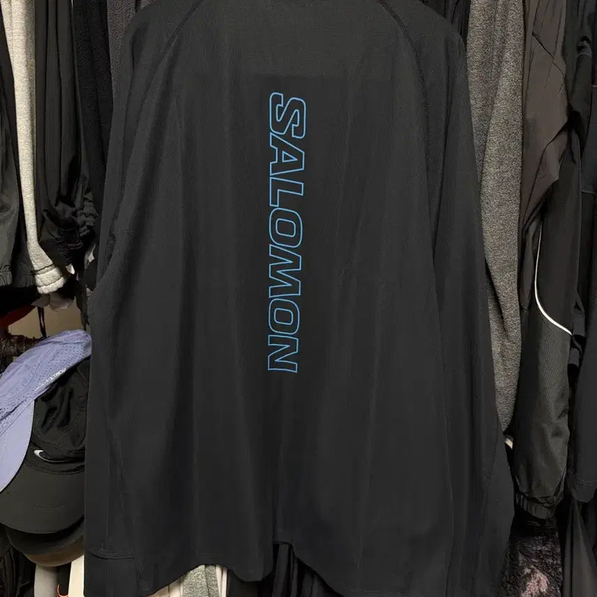 [BUNJANG] Salomon Trail Crew Zip Long Sleeve LC2988600 (2XL) / 살로몬 트레일 크루 집 롱슬리브 LC2988600 (2XL)