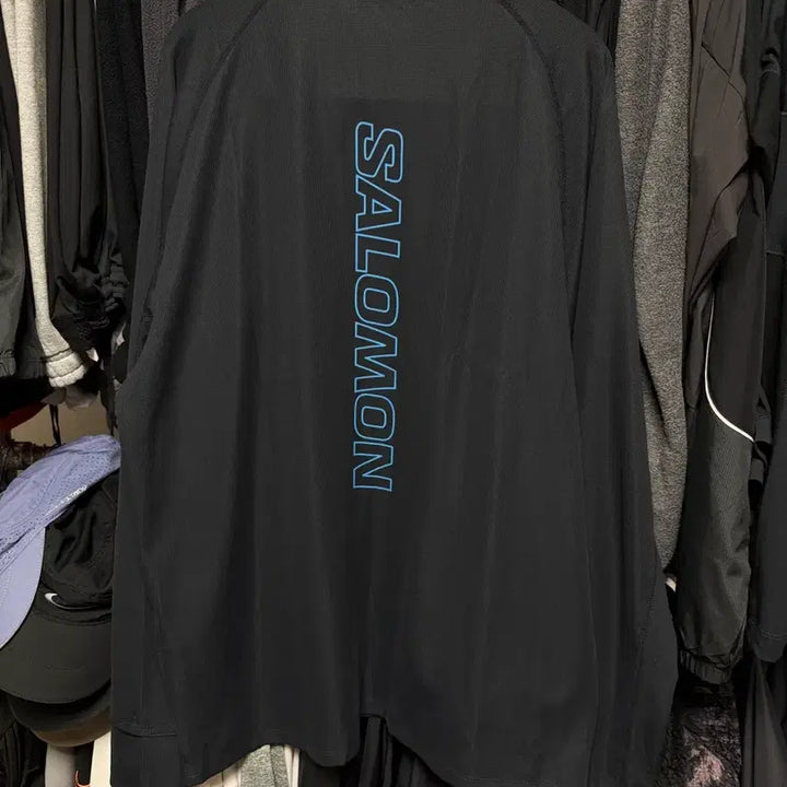 [BUNJANG] Salomon Trail Crew Zip Long Sleeve LC2988600 (2XL) / 살로몬 트레일 크루 집 롱슬리브 LC2988600 (2XL)