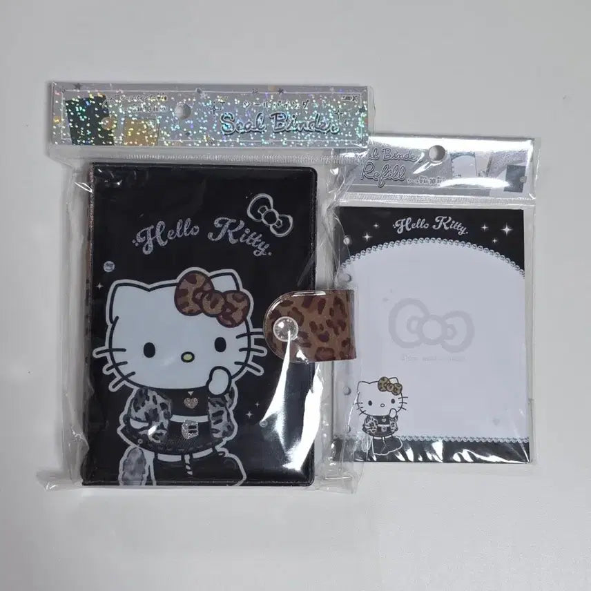 [BUNJANG] Hello Kitty Leopard Print 6-Ring Binder Refill Set / 헬로키티 호피 일본 정품 6공 씰바인더 추가 속지 세트 판매해요!
