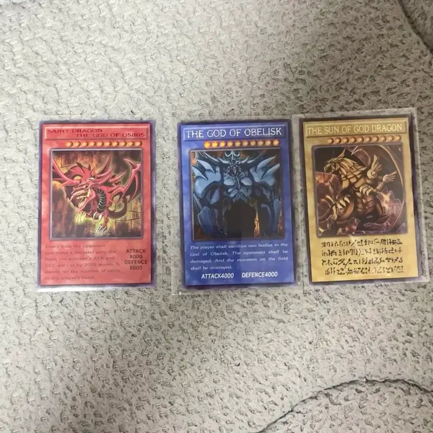 [BUNJANG] Yu-Gi-Oh! Egyptian Gods Original Design Orica Card Set / 유희왕 삼환신 원작 디자인 오리카 카드