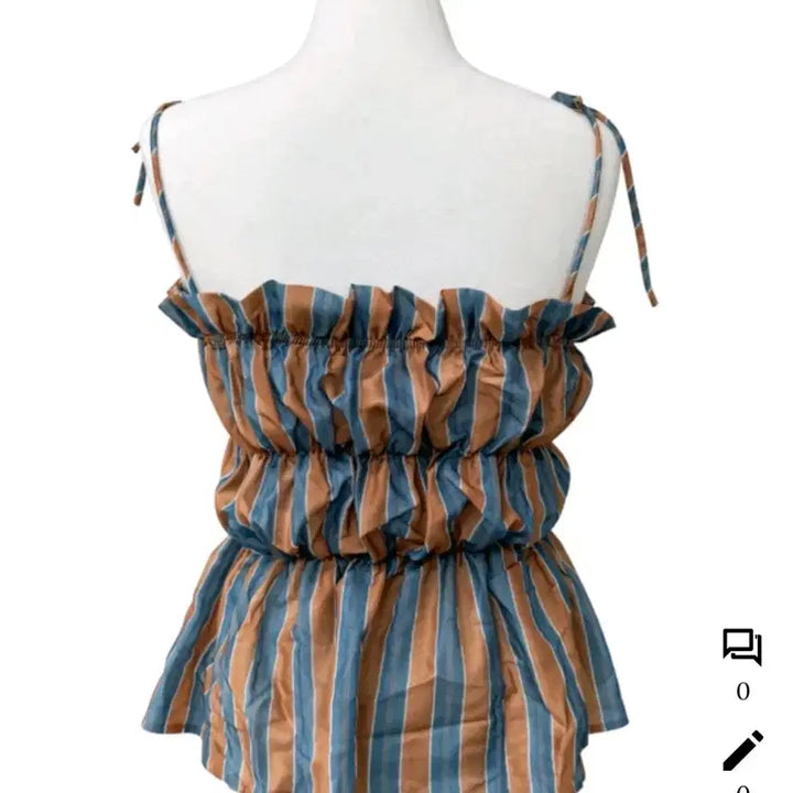 [BUNJANG] Ruffle Shirring Sleeveless Blouse / 캉캉 셔링 나시 블라우스