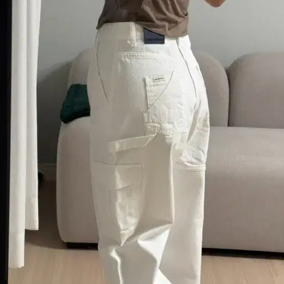 [BUNJANG] Somewhere Better Cargo Pants Ivory S / 썸웨어버터 카고 팬츠 S