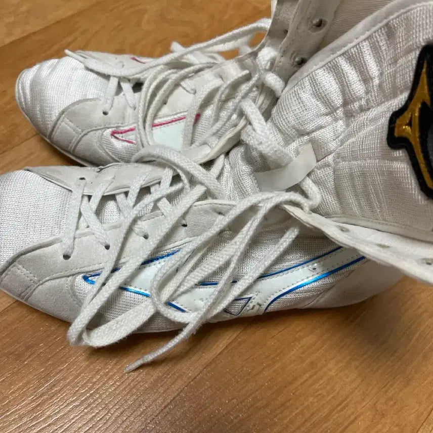 [BUNJANG] Mizuno Boxing Shoes White Lace-Up Size 250 / 미즈노 복싱화