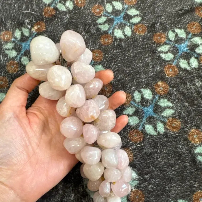 [BUNJANG] Rose Quartz Vintage Grape Ornament / 로즈쿼츠 빈티지 포도장식