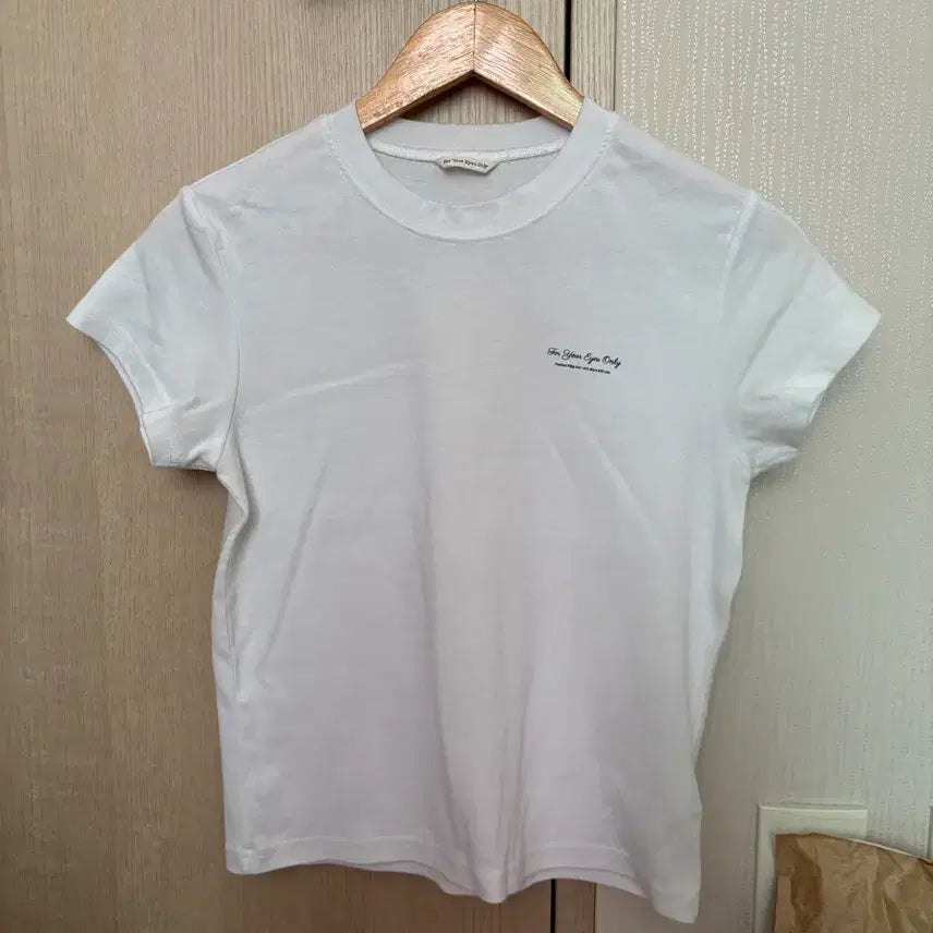[BUNJANG] For Your Eyes Only Soft Logo T-Shirt White M / 포유어아이즈온리 soft logo t-shirt white m