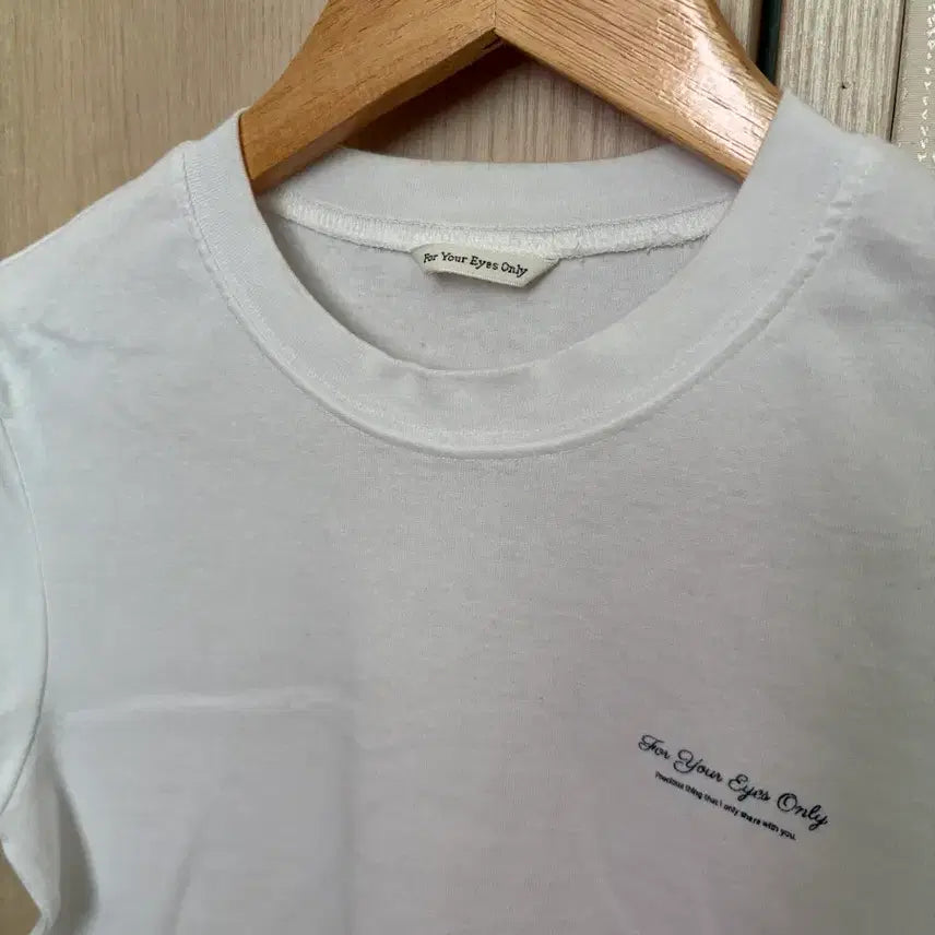[BUNJANG] For Your Eyes Only Soft Logo T-Shirt White M / 포유어아이즈온리 soft logo t-shirt white m