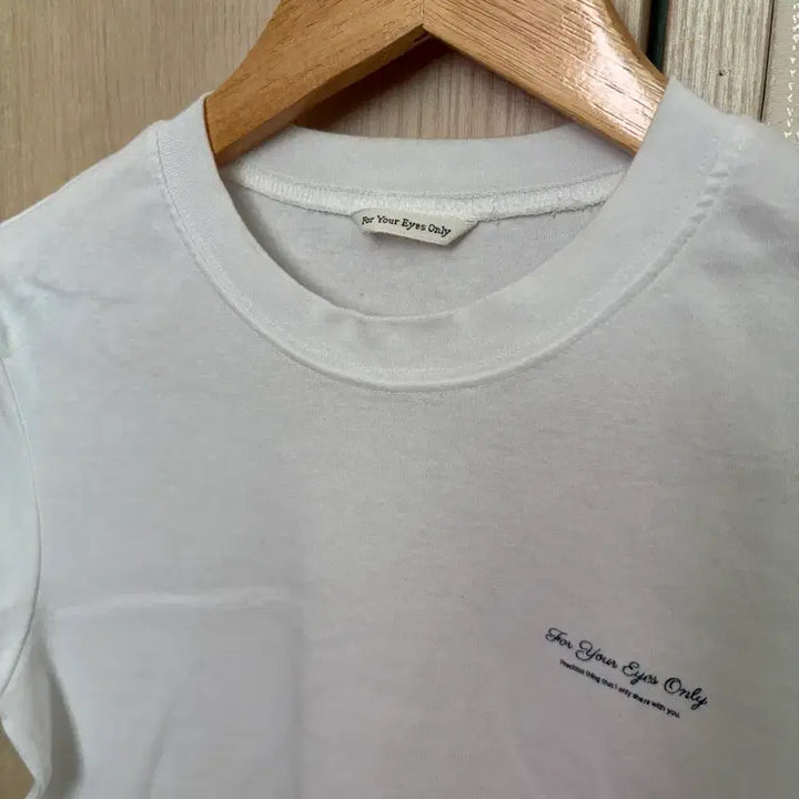 [BUNJANG] For Your Eyes Only Soft Logo T-Shirt White M / 포유어아이즈온리 soft logo t-shirt white m