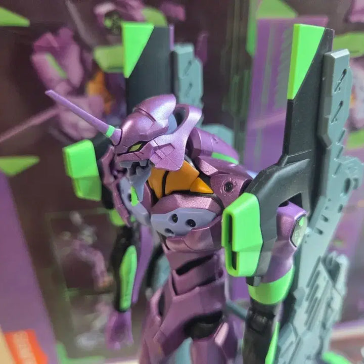 [BUNJANG] Blocky Evangelion Unit-01 TV Version with AT Field Special Bonus / 블로키 에반게리온 초호기 TV버전 AT필드 특전 포함 조립완성