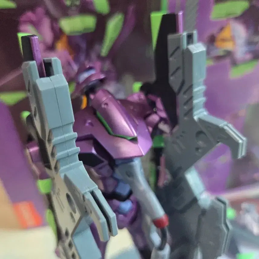 [BUNJANG] Blocky Evangelion Unit-01 TV Version with AT Field Special Bonus / 블로키 에반게리온 초호기 TV버전 AT필드 특전 포함 조립완성