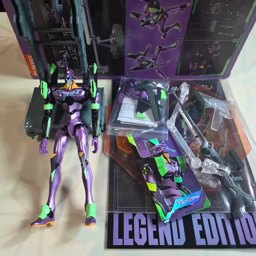[BUNJANG] Blocky Evangelion Unit-01 TV Version with AT Field Special Bonus / 블로키 에반게리온 초호기 TV버전 AT필드 특전 포함 조립완성
