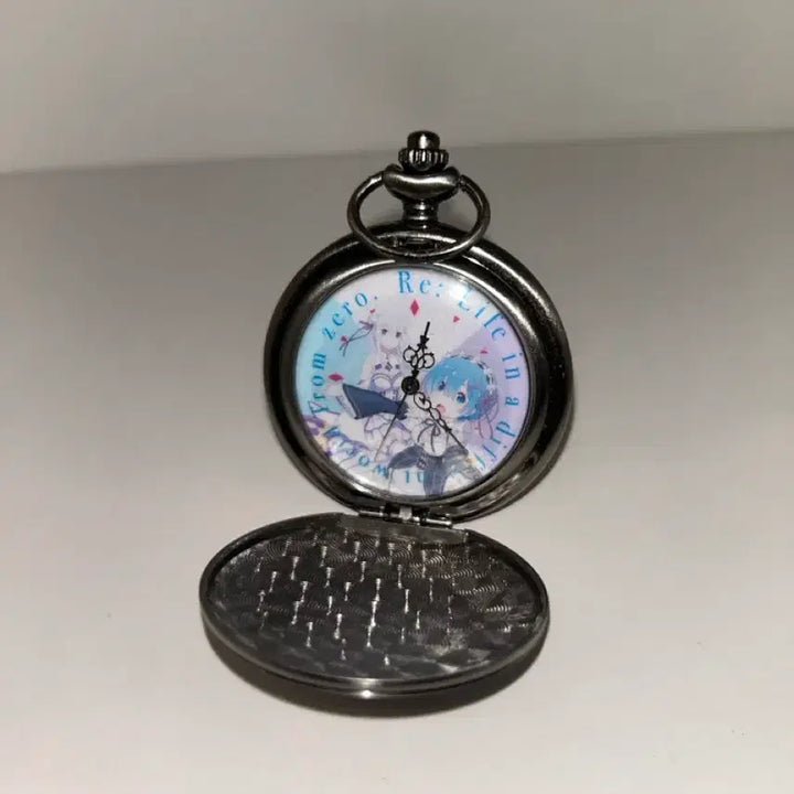 [BUNJANG] Re:Zero Rem Emilia Pocket Watch / 리제로 렘에밀리아 회중시계