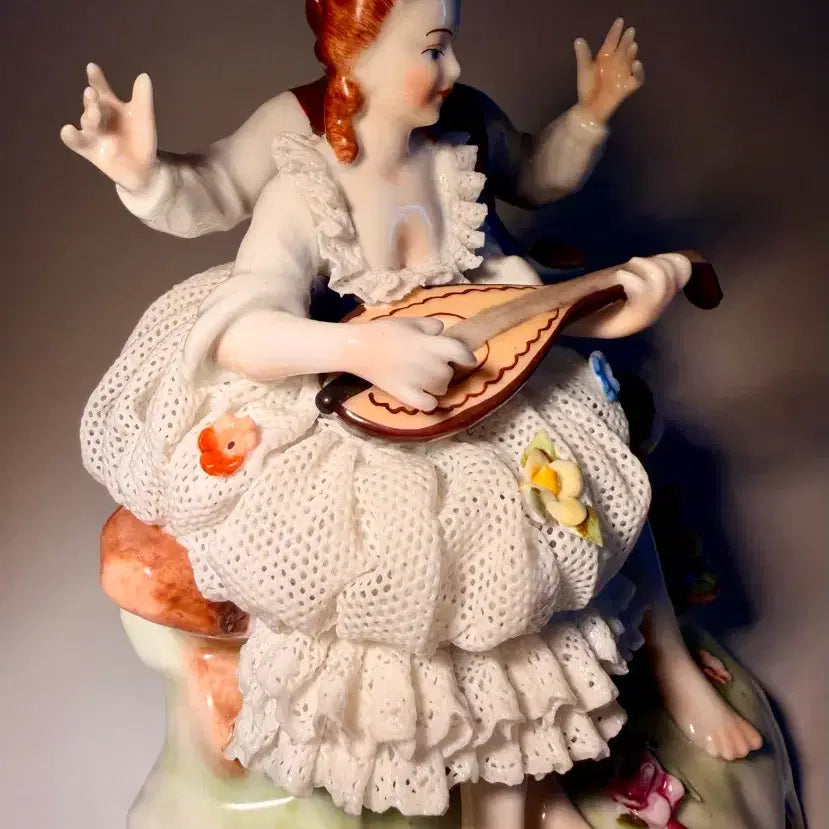 [BUNJANG] Unterweissbach Dresden Couple Figurine / 독일 드레스덴 운터바이스바흐 커플 피겨린