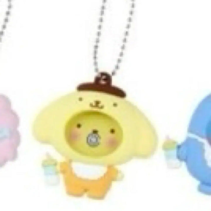 [BUNJANG] Sanrio Baby Pompompurin Photo Frame Badge Keyring Holder / 산리오 베이비 폼폼푸린 포토 프레임 뱃지 키링 홀더