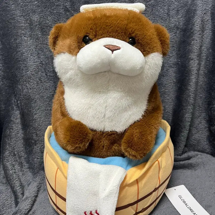 [BUNJANG] Usowoo 40cm Dark Brown Large Plush Doll / 온천 우소우소짱 다크브라운 40cm 우소 대형인형