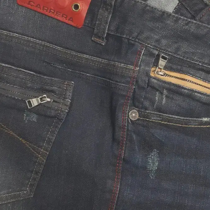 [BUNJANG] Carrera Italian Denim Jeans 34" Stretch (No.377) / CARRERA 카레라(사방스판) 이태리진 34인치(No.377)새상품!