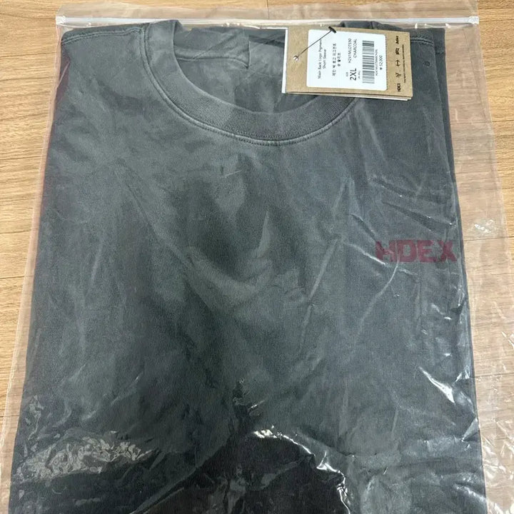 [BUNJANG] HDEX Pigment Short Sleeve T-Shirt (Charcoal, XXL) / XXL 2XL HDEX 메인 백 로고 피그먼트 숏 슬리브 반팔 티셔츠