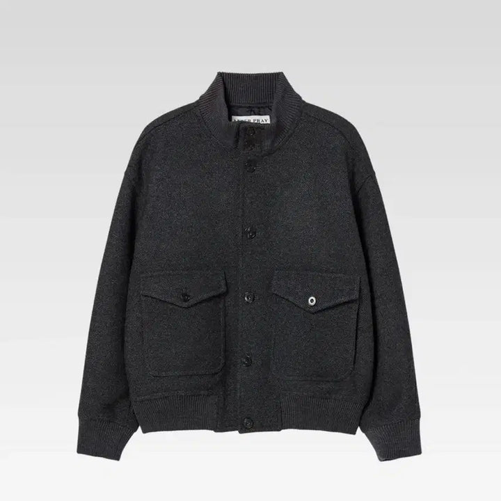 [BUNJANG] Afterpray A-1 Wool Blouson Charcoal / 애프터프레이 A-1 울 블루종 차콜