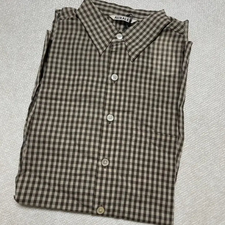 [BUNJANG] Auralee 25SS Airy Light Cotton Check Big Shirt / 오라리 25SS 에어리 라이트 코튼 체크 빅 셔츠 AURALEE