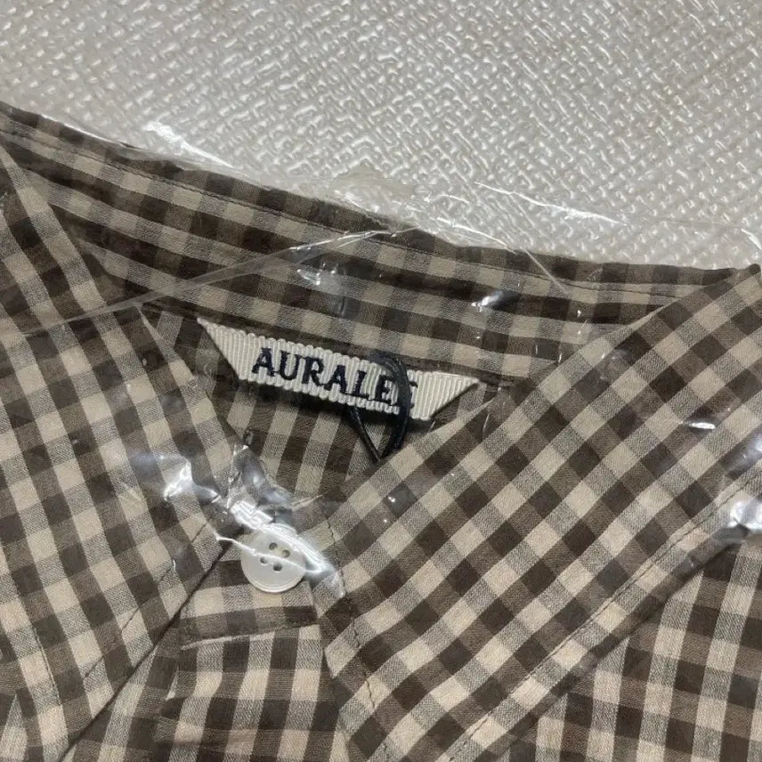 [BUNJANG] Auralee 25SS Airy Light Cotton Check Big Shirt / 오라리 25SS 에어리 라이트 코튼 체크 빅 셔츠 AURALEE