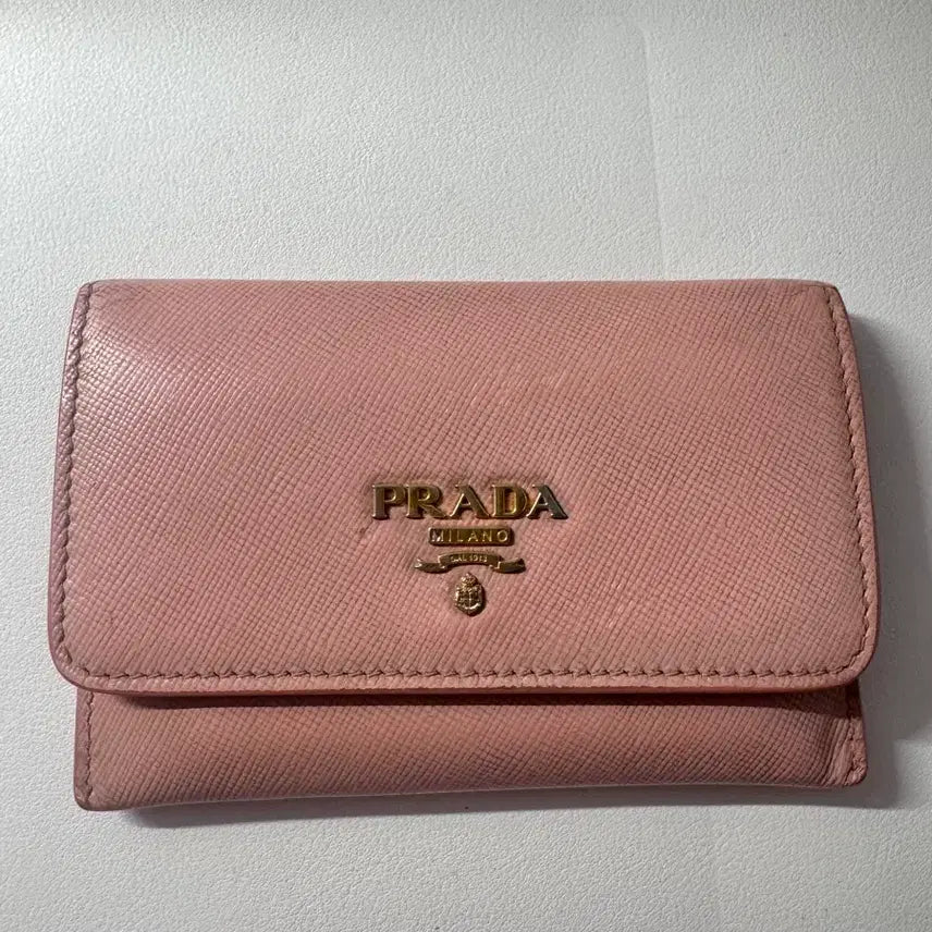 [BUNJANG] Prada Wallet and Cardholder Set Pink / 프라다 지갑+카드지갑 세트 핑크