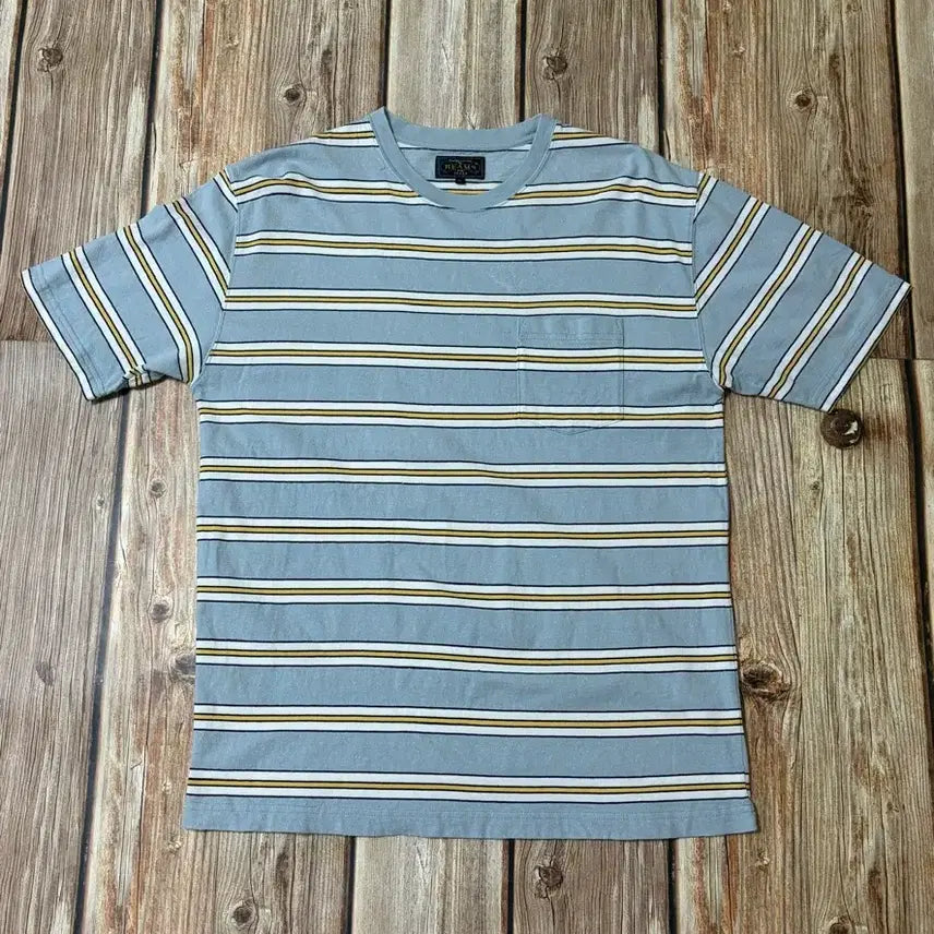 [BUNJANG] BEAMS PLUS Multi Stripe Pocket T-Shirt XL / BEAMS+ 빔즈플러스 멀티 스트라이프 포켓 티셔츠 XL사이즈