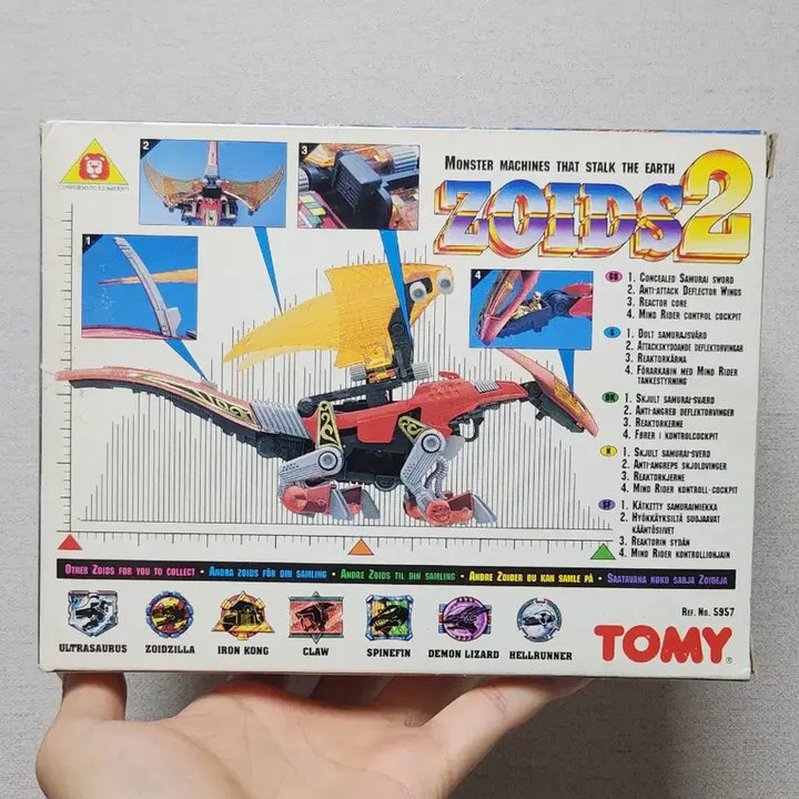 [BUNJANG] Zoids 2 Red Wing (Redler) Unassembled Model Kit / 조이드2 레드윙 (레들러) 미조립 / Zoids 2 Red Wing