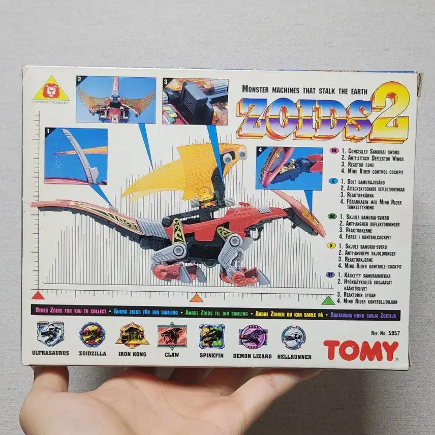[BUNJANG] Zoids 2 Red Wing (Redler) Unassembled Model Kit / 조이드2 레드윙 (레들러) 미조립 / Zoids 2 Red Wing