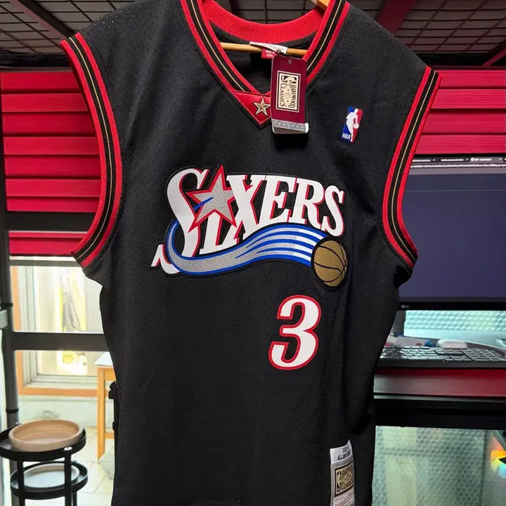 [BUNJANG] Mitchell &amp; Ness Allen Iverson 2000-01 Philadelphia 76ers Swingman Jersey (L) / (새상품) 미첼앤네스 앨런 아이버슨 2000-01 저지 (L)